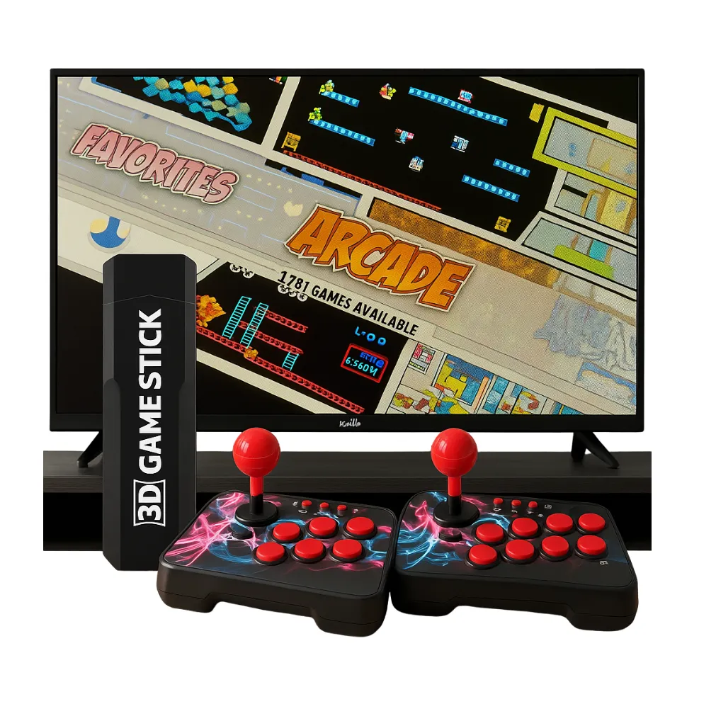 GameStick X2 Arcade | Consola Retro +20.000 Juegos con 2 Mandos Inalámbricos