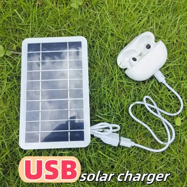Cargador Solar Portátil USB 2W 5V para Celulares y Dispositivos – Ideal para Camping y Aventuras