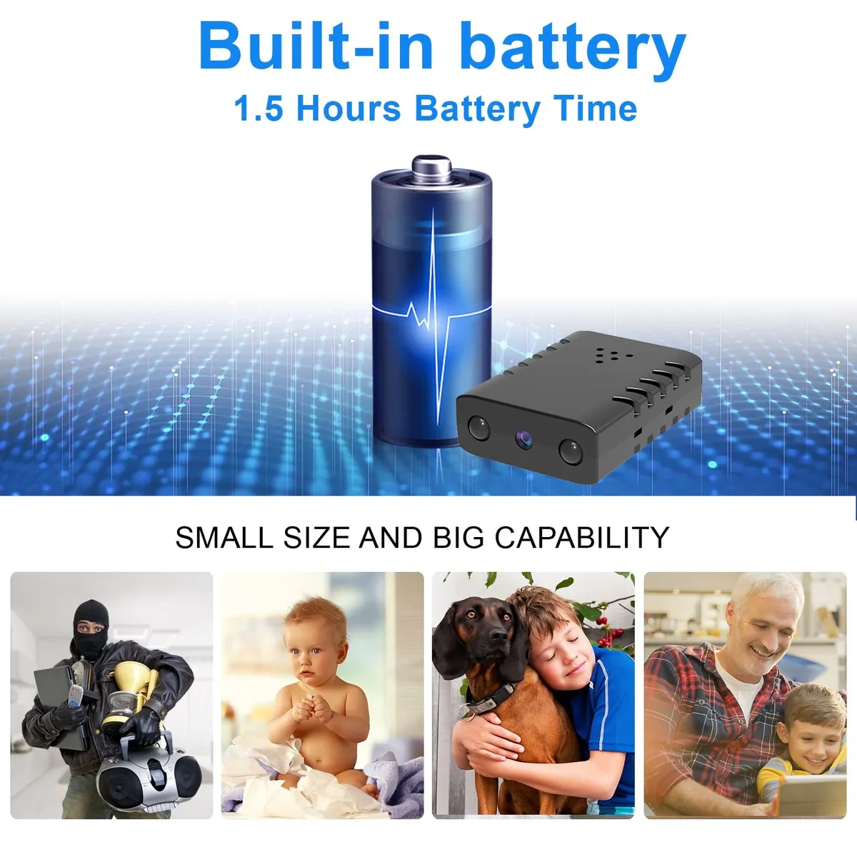 Mini Cámara de Seguridad Inalámbrica C9 HD1080P | Visión Nocturna