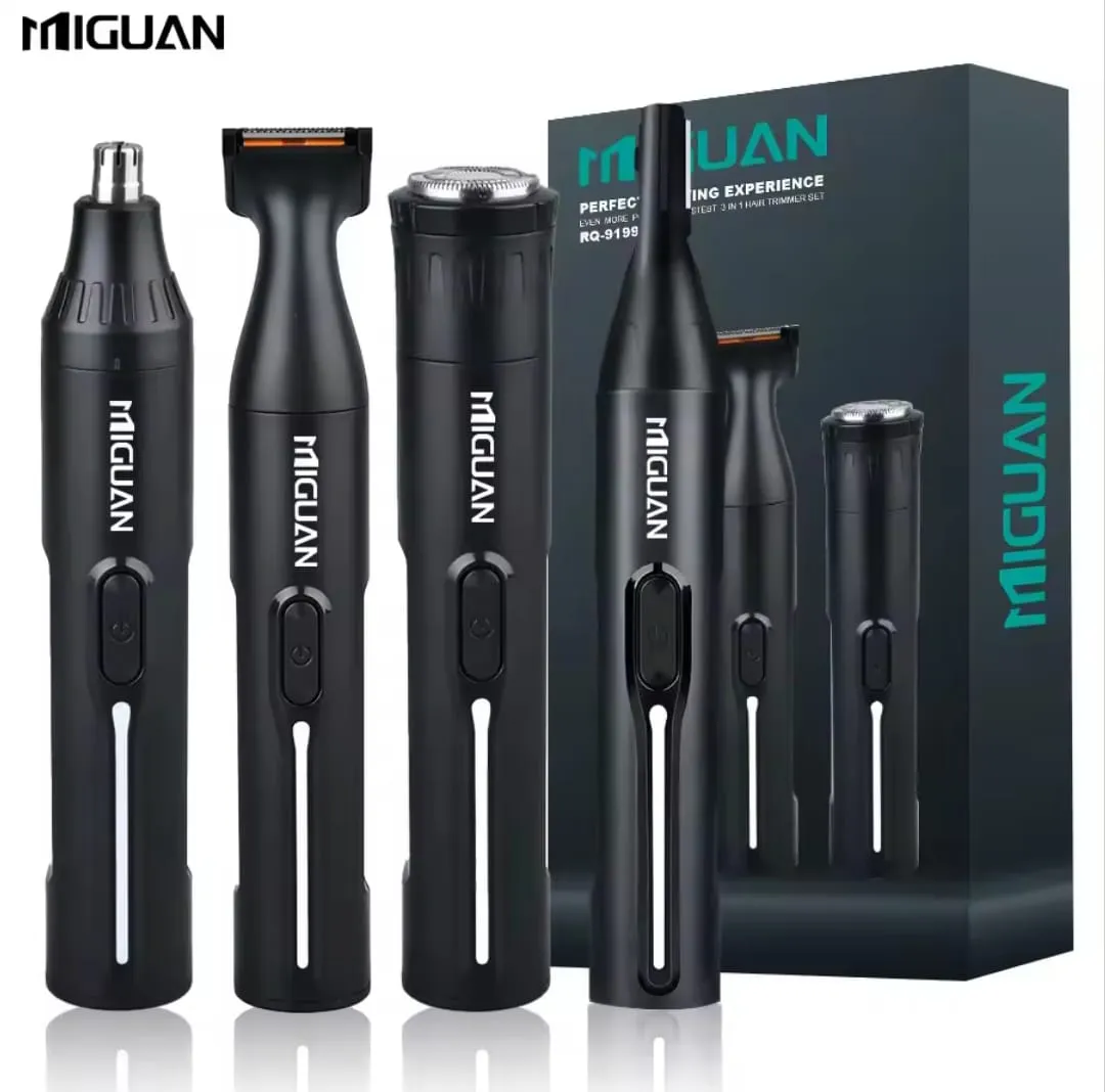 Kit de Aseo Masculino MIGUAN 4 en 1 | Recargable por USB