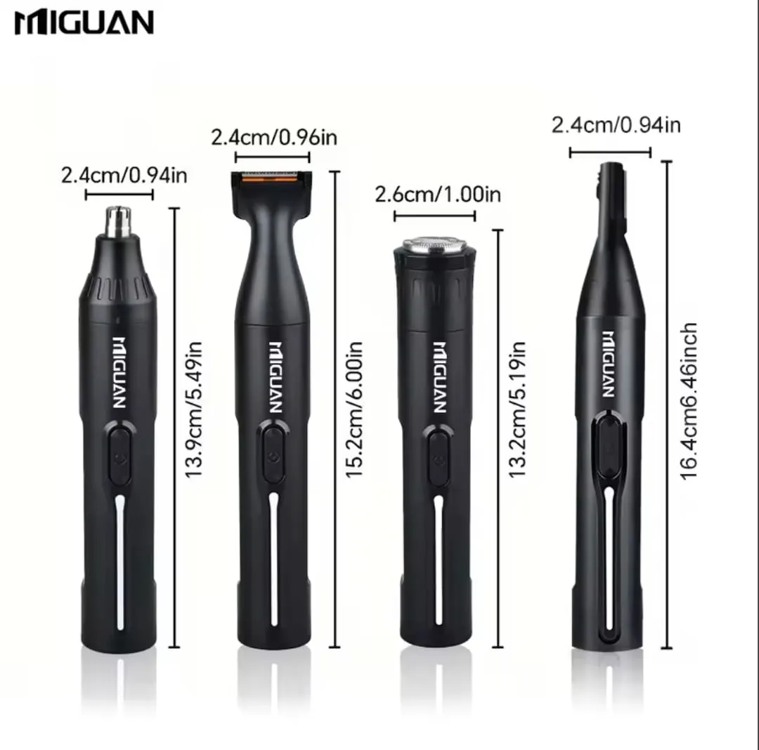 Kit de Aseo Masculino MIGUAN 4 en 1 | Recargable por USB