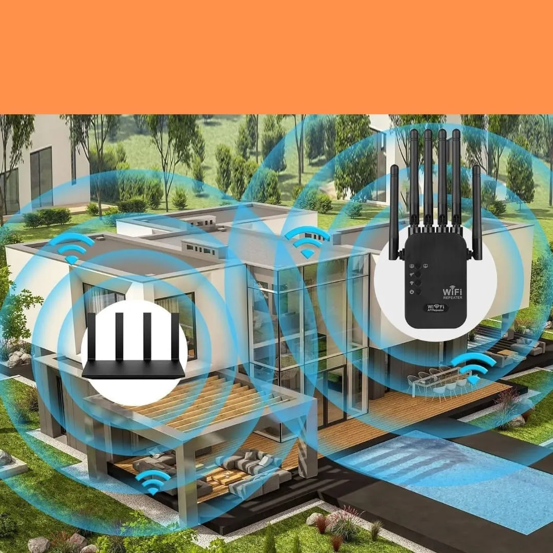 Repetidor WiFi 6 con 6 antenas – 1200Mbps