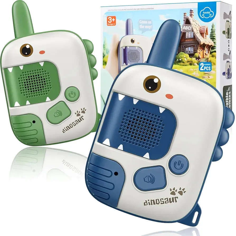 Walkie-Talkies para Niños Pack x2 – Juegos Divertidos, Unicornios y Dinosaurios