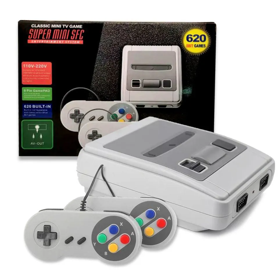 Consola Retro Estilo Super Nintendo – Super Mini SFC con 620 Juegos Clásicos Integrados