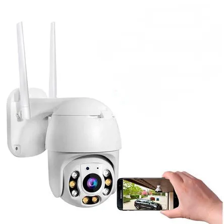 Cámara de Seguridad WiFi Exterior 1080P | Visión Nocturna, Detección de Movimiento y Conectividad Inalámbrica