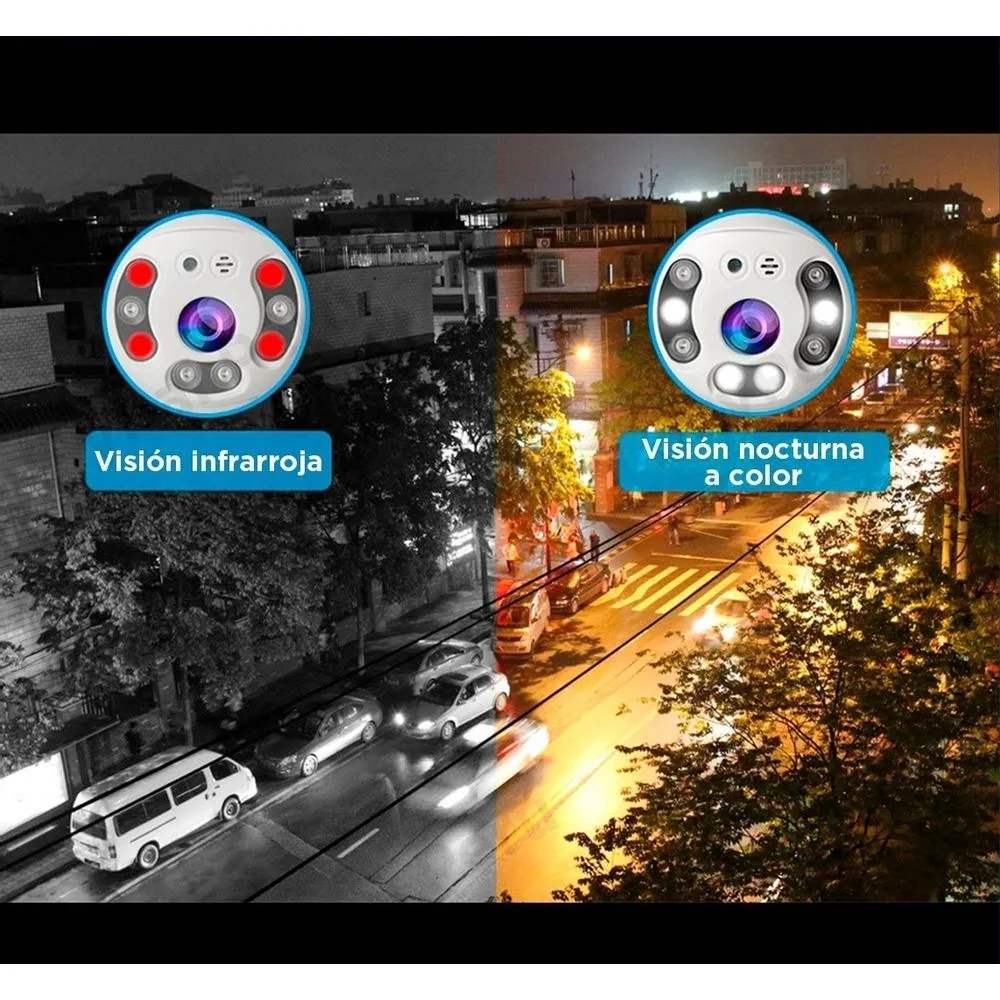 Cámara de Seguridad WiFi Exterior 1080P | Visión Nocturna, Detección de Movimiento y Conectividad Inalámbrica