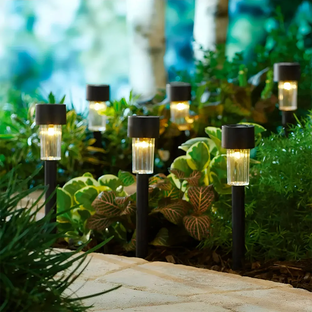 Antorcha Solar Caminera de Plástico para Exteriores 