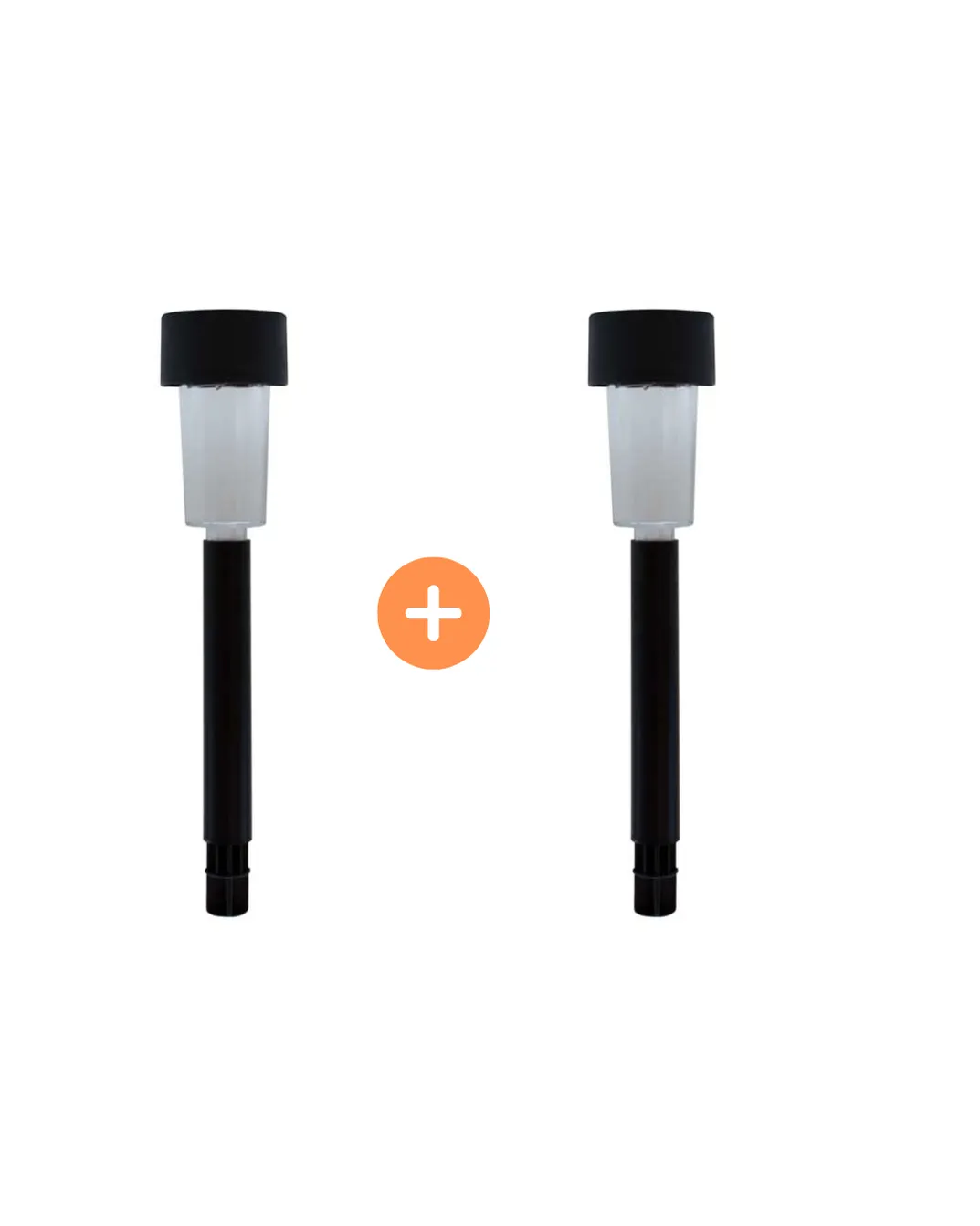 Antorcha Solar Caminera de Plástico para Exteriores 