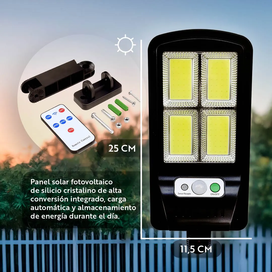 Foco Solar 200W: Ilumina con energía renovable 