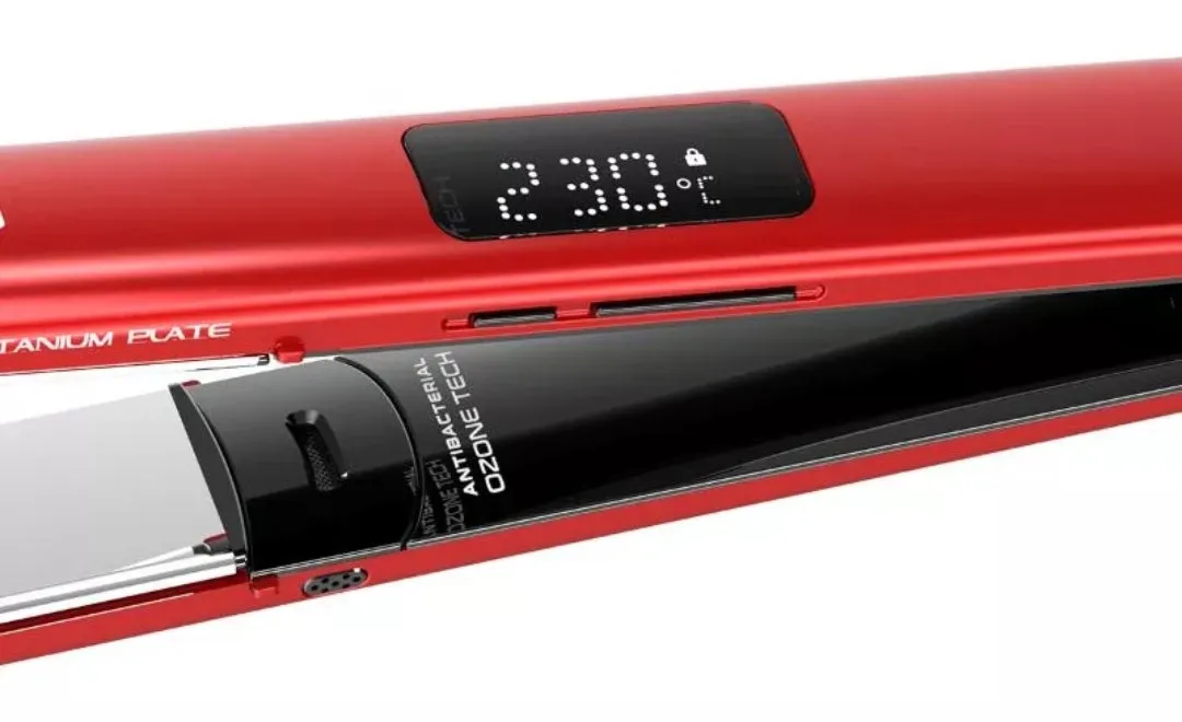 Plancha Digital GAMA Red Ozono Titanio