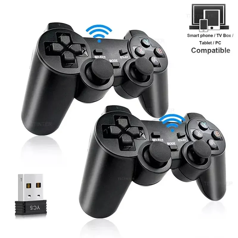 Mandos Inalámbricos Genéricos Estilo PS2 – Compatibles con PC, Android TV y Consolas Retro (GD10/M8/G5/G11 Pro)