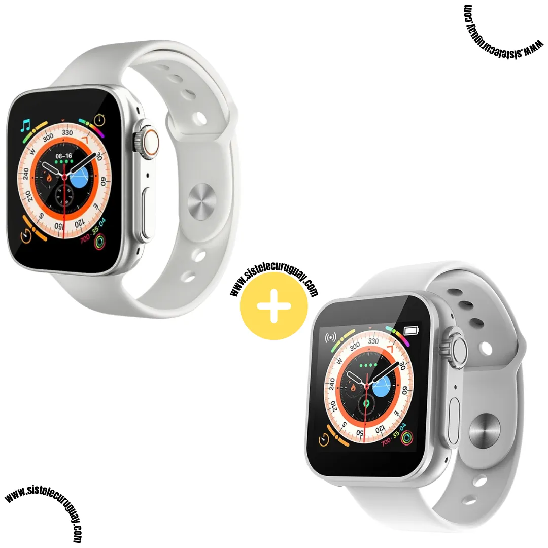Pack x2 Smart Bracelet D20 Ultra con Monitor Cardíaco, Funciones Deportivas y Notificaciones | Compatible iOS y Android