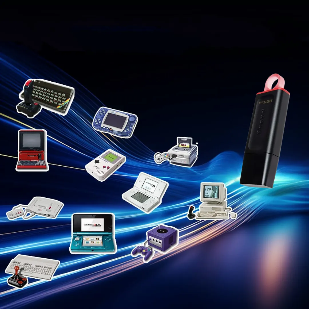 Pendrive Retro Gamer 256GB con +20.000 Juegos y Emulador PS2