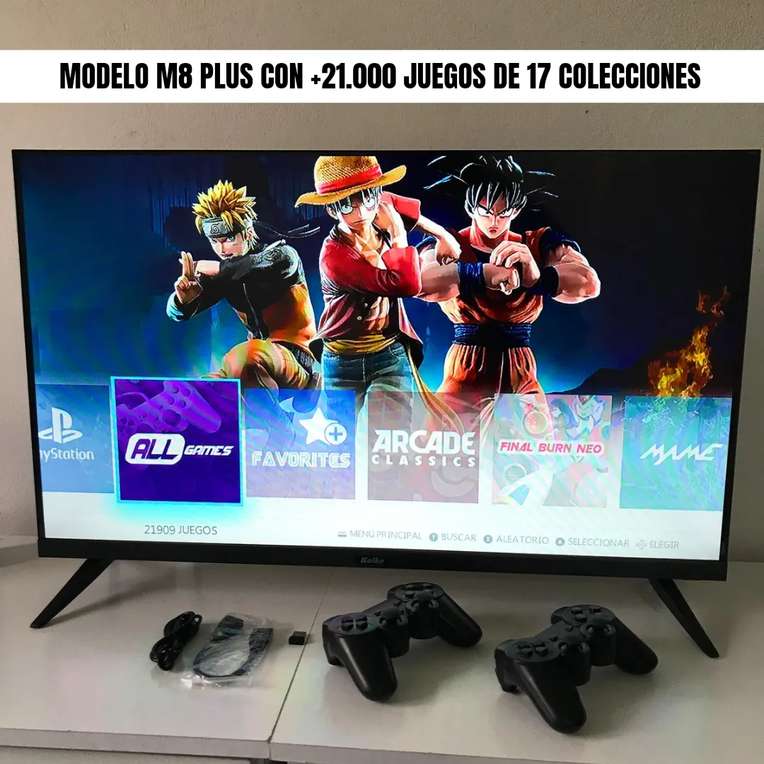 Game Stick M8 PLUS – Consola Retro +21.000 Juegos con 150 Juegos PS1 y Mandos Tipo PS2