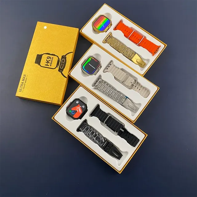 Smartwatch HK9 Ultra Max Serie 9 con Dos Mallas | Llamadas, Salud y Notificaciones Inteligentes