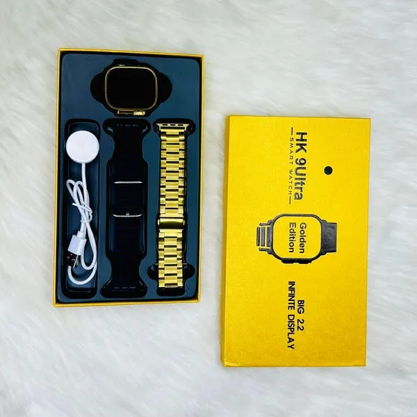 Smartwatch HK9 Ultra Max Serie 9 con Dos Mallas | Llamadas, Salud y Notificaciones Inteligentes