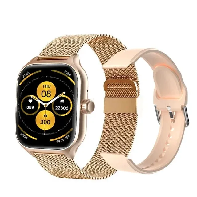 Smartwatch GT4 Serie 9 | Con Llamadas, Salud y Correas de Silicona y Metal