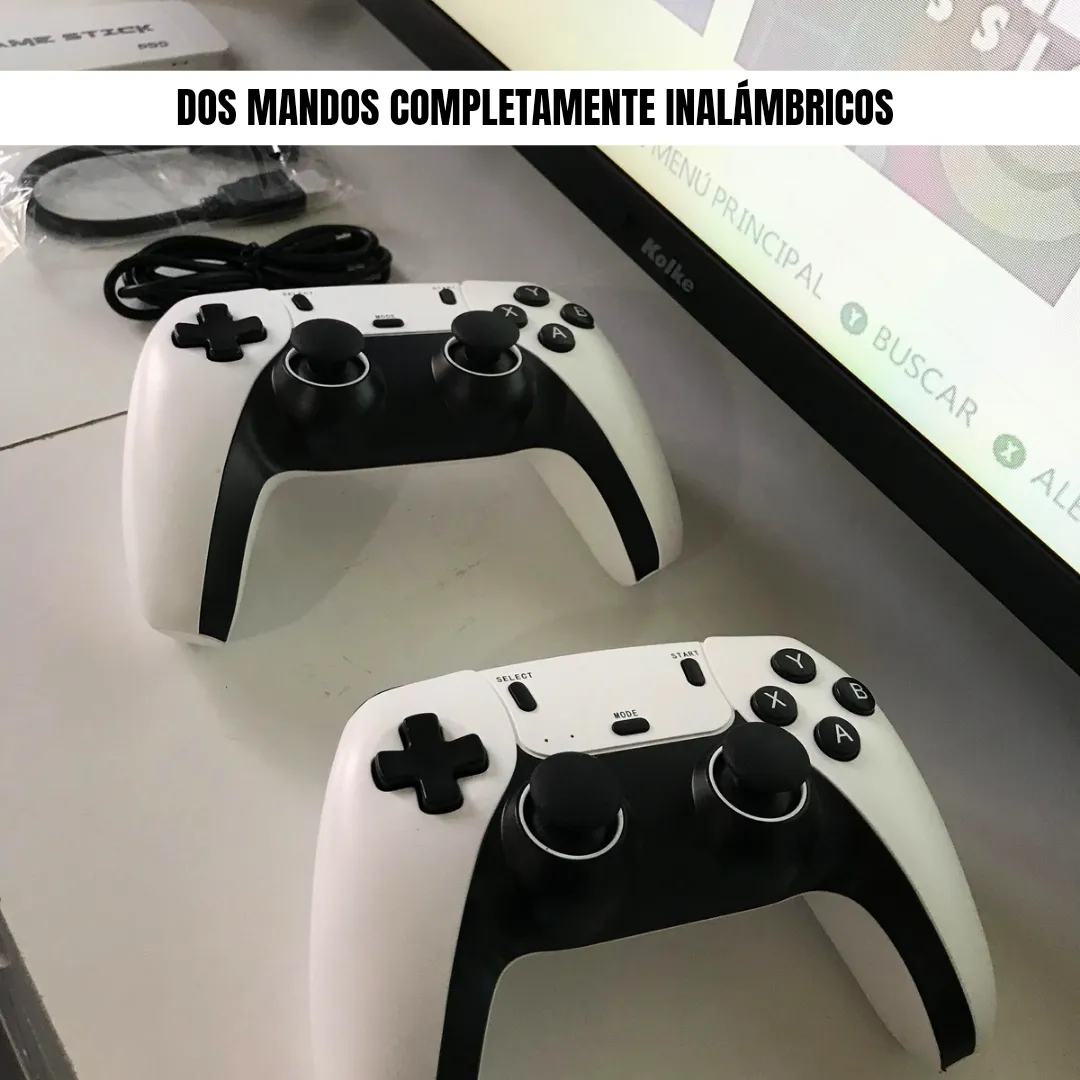 Game Stick M15 PRO – Consola de Videojuegos Retro +21.000 Juegos con Mandos Tipo PS5