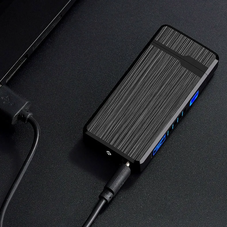 Encendedor Eléctrico USB Recargable para Cigarrillos – Antiviento y Ecológico