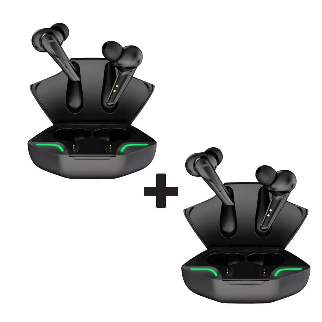 Auriculares Inalámbricos X15 PRO (Pack x2) con Bluetooth 5.0, Controles Táctiles y Caja de Carga | Ideales para Música y Juegos