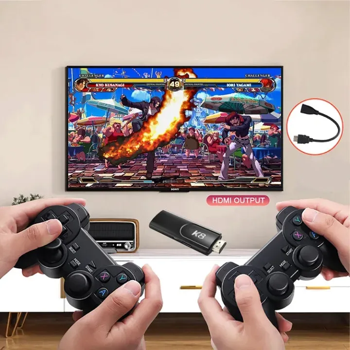 Game Stick GD10 – Consola Retro 4K con +48.000 Juegos Preinstalados y 40 Emuladores | Incluye 2 Joysticks Inalámbricos