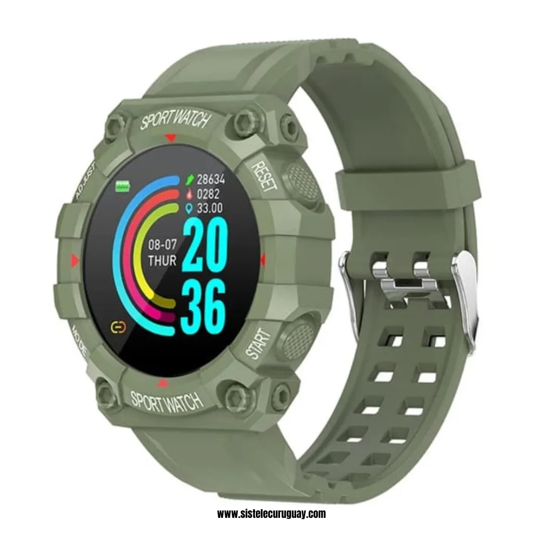 Smartwatch Sport Watch con Monitor Cardíaco, Presión Arterial y Control Deportivo | Compatible iOS y Android