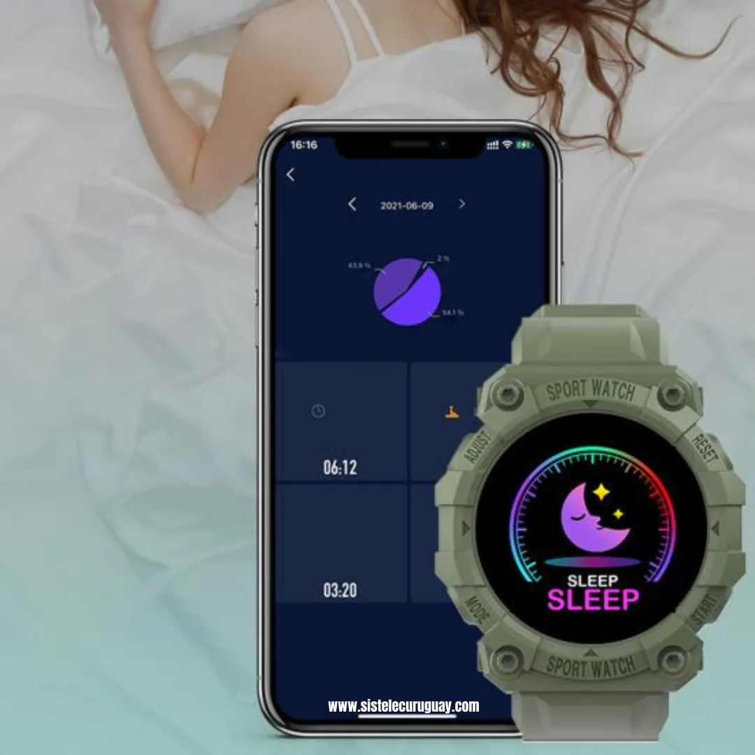 Smartwatch Sport Watch con Monitor Cardíaco, Presión Arterial y Control Deportivo | Compatible iOS y Android