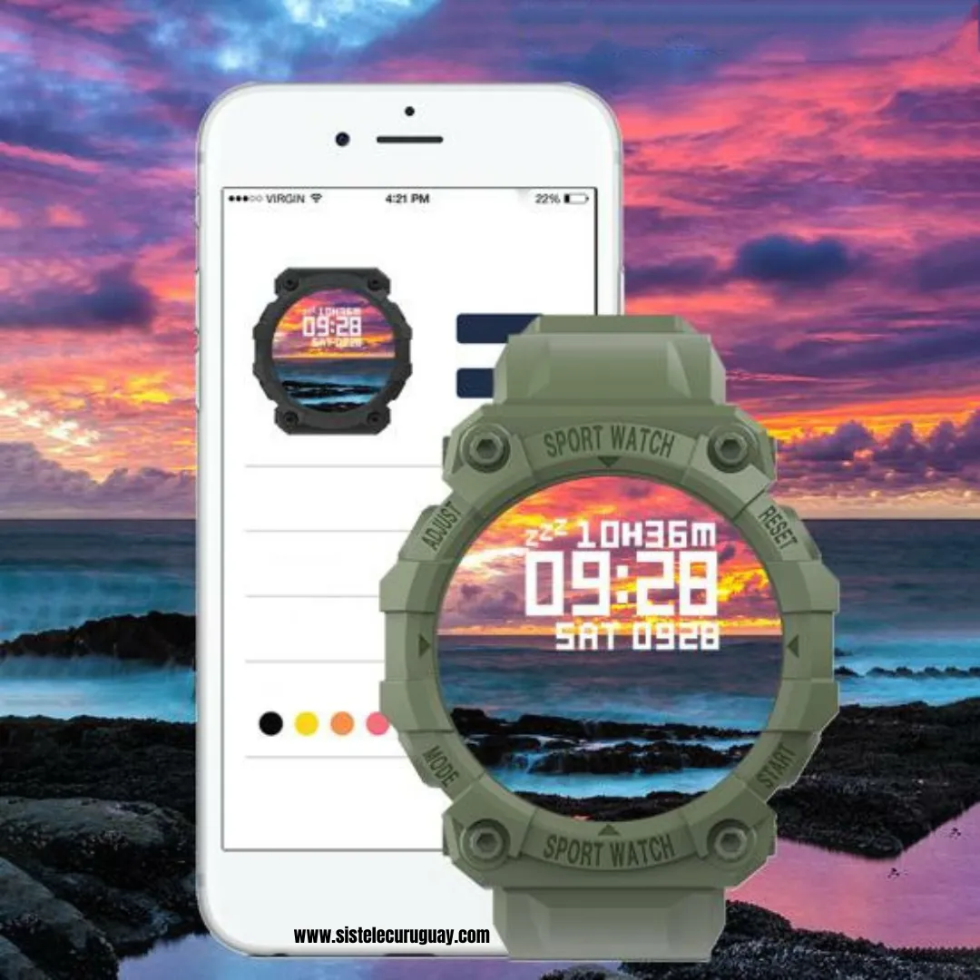 Smartwatch Sport Watch con Monitor Cardíaco, Presión Arterial y Control Deportivo | Compatible iOS y Android