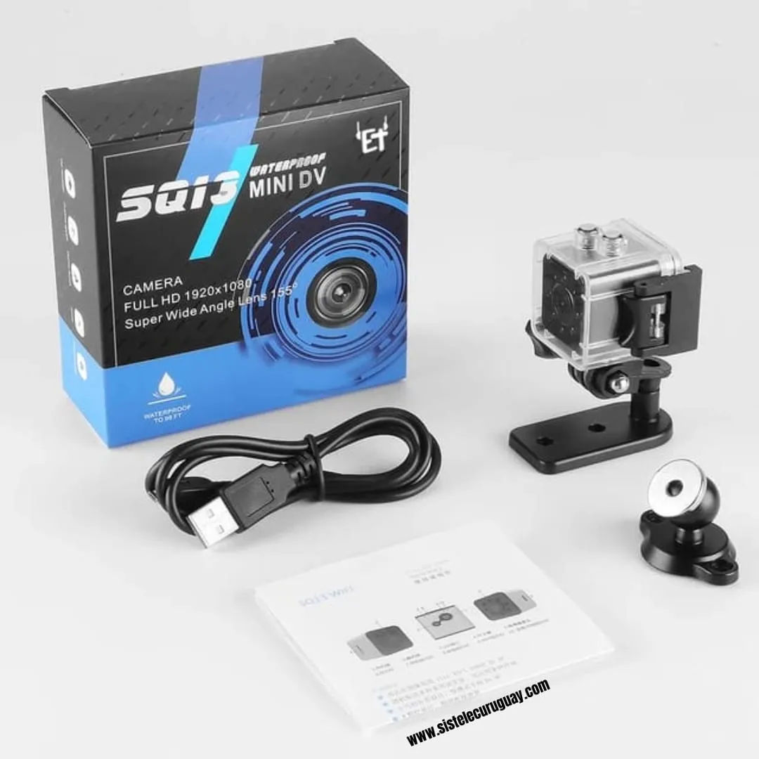 Mini Cámara Inalámbrica SQ13 WiFi Full HD 1080p – Sumergible con Visión Nocturna y Grabación en Bucle