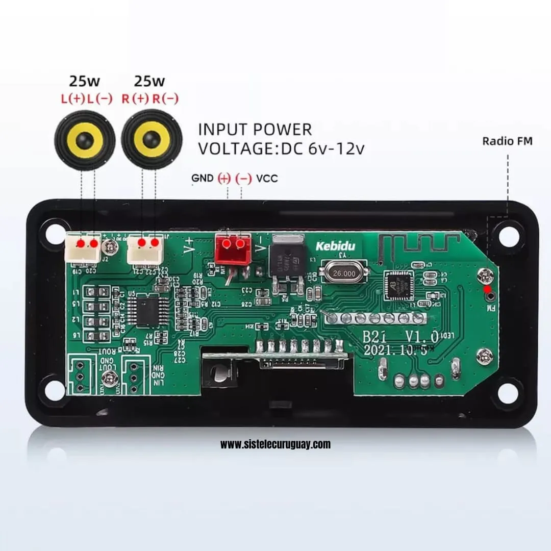 Modulo bluetooth amplificador