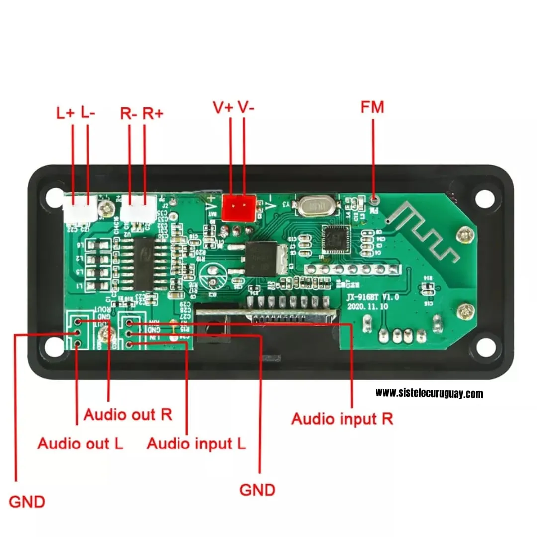 Modulo bluetooth amplificador