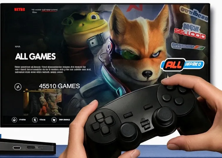 Game Stick X2 – Consola Retro con +40.000 Juegos Preinstalados y 40 Emuladores | Incluye 2 Mandos Inalámbricos