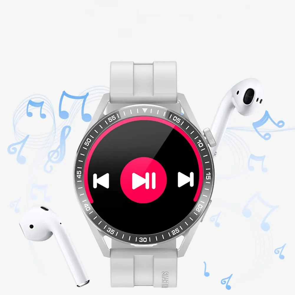 Smartwatch Circular WH8 | Con Llamadas, Notificaciones y Control de Salud Completo