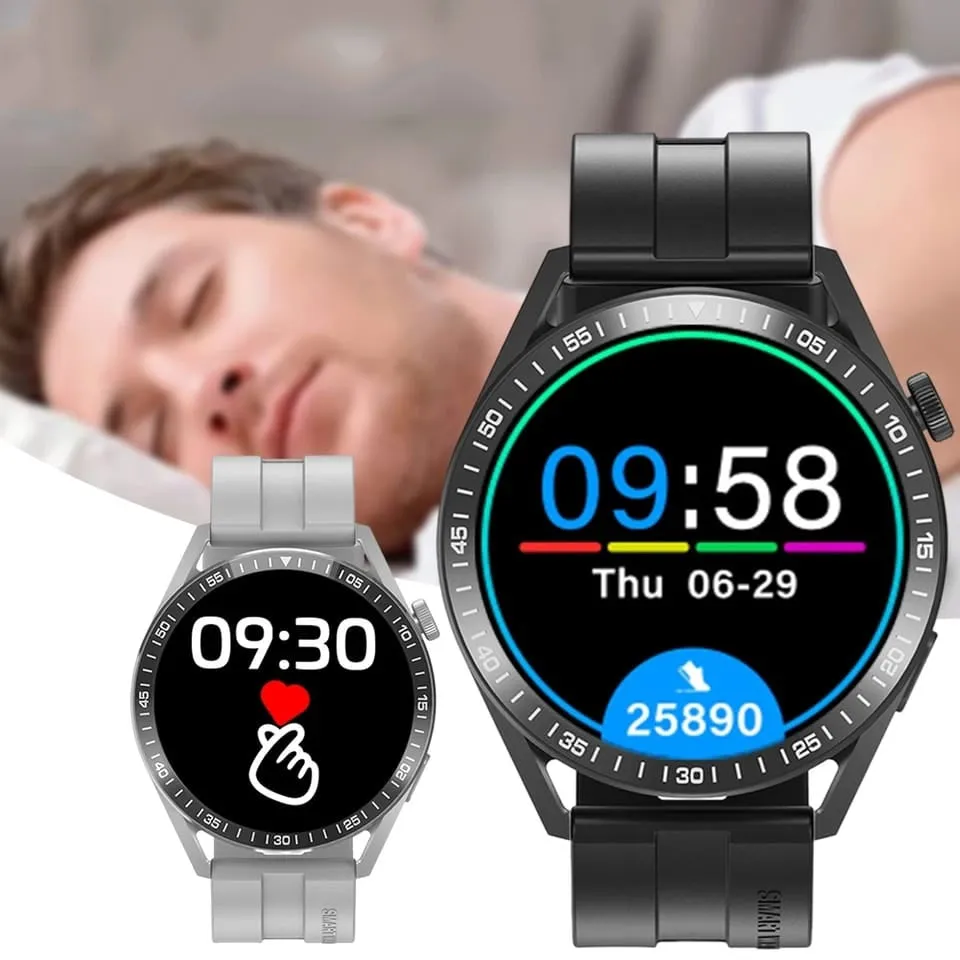 Smartwatch Circular WH8 | Con Llamadas, Notificaciones y Control de Salud Completo
