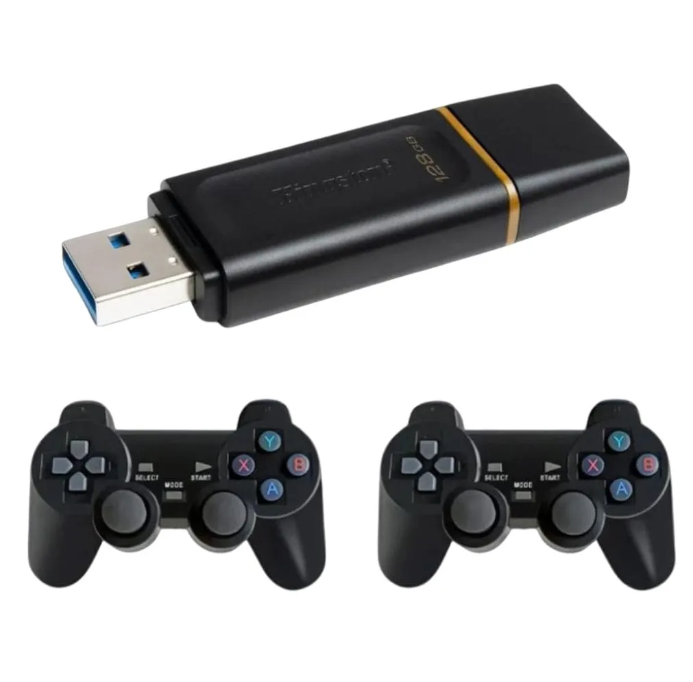 Pendrive Retro Gamer 128GB con +40.000 Juegos – Emuladores PSP, PS1, N64, Dreamcast y más