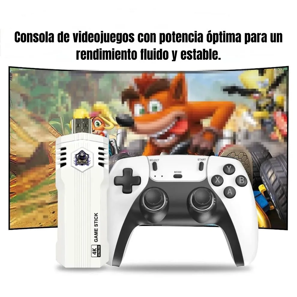 Game Stick X2 PLUS MAX con +55.000 Juegos, 40 Emuladores y microSD con 100 Juegos de PSP todos similares a PS2