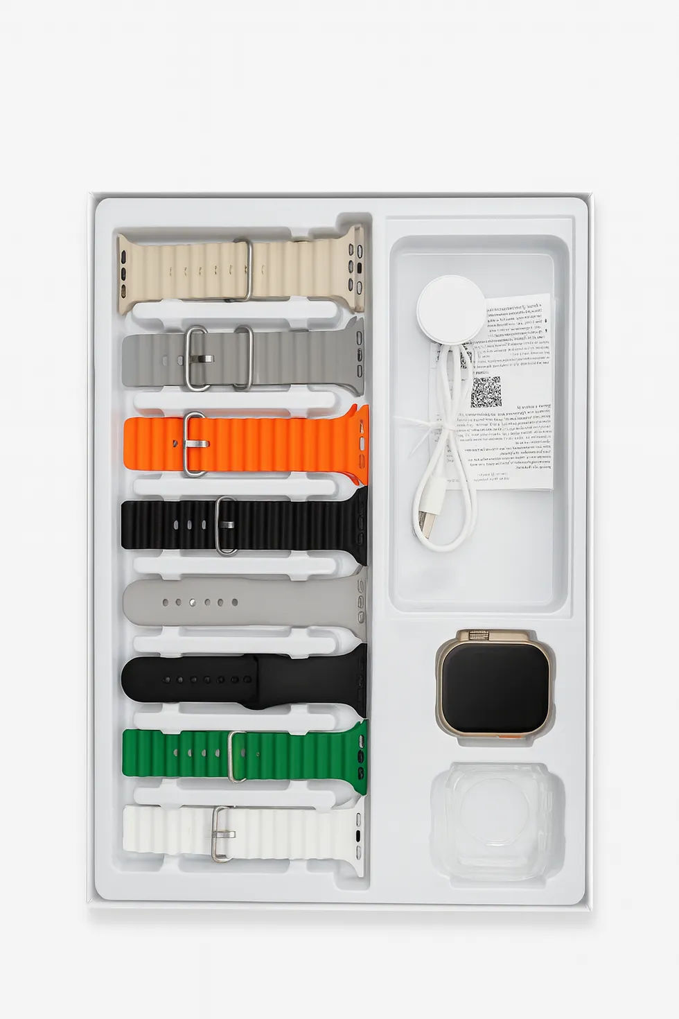 Cofre 8 en 1 Smartwatch Serie Premium + Accesorios | Compatible con iOS y Android